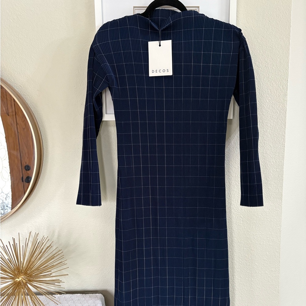 Decos Navy Striped Dress